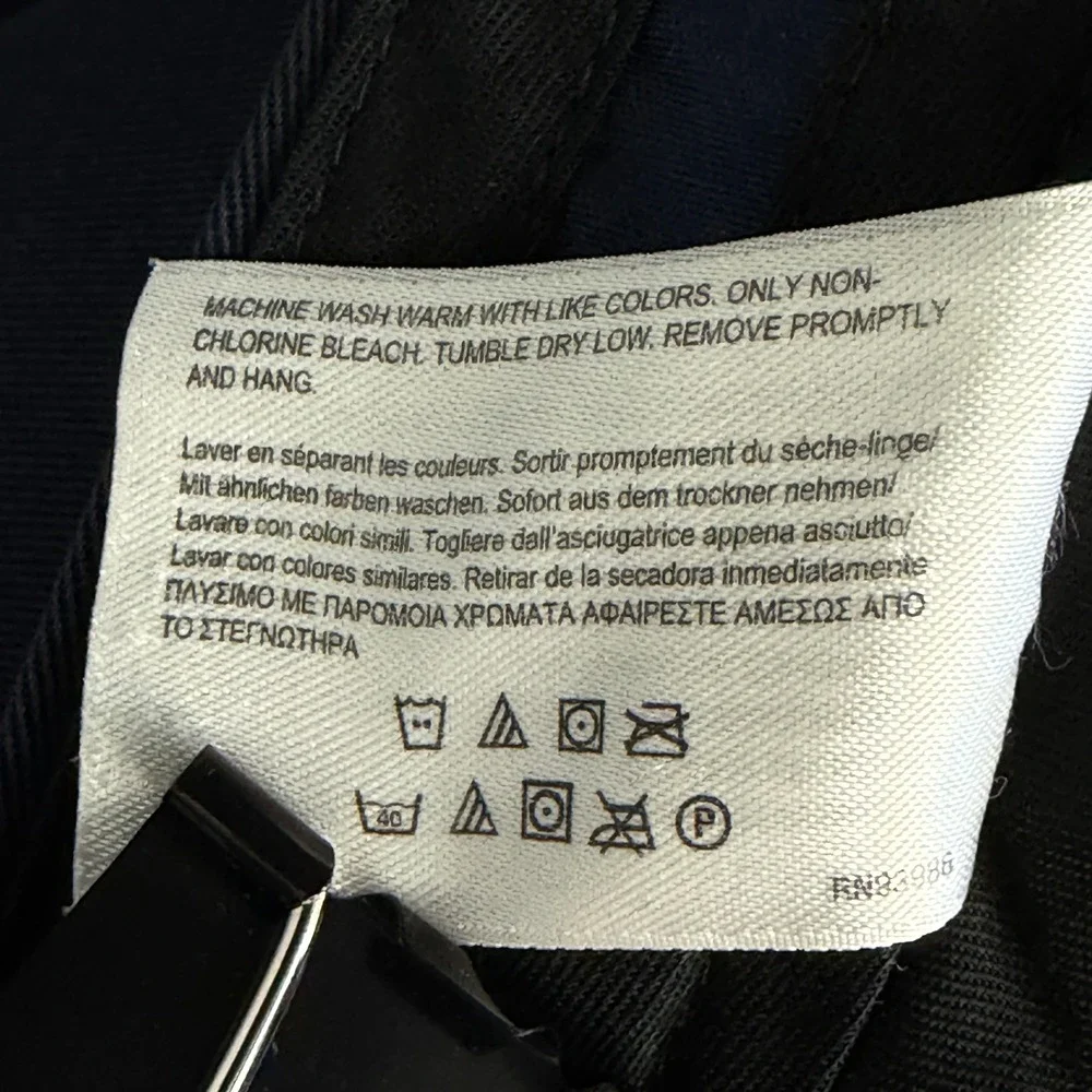 Brooks Brothers Advantage Chino Milano Mens 38x27 Slim Fit Navy Blue Pants